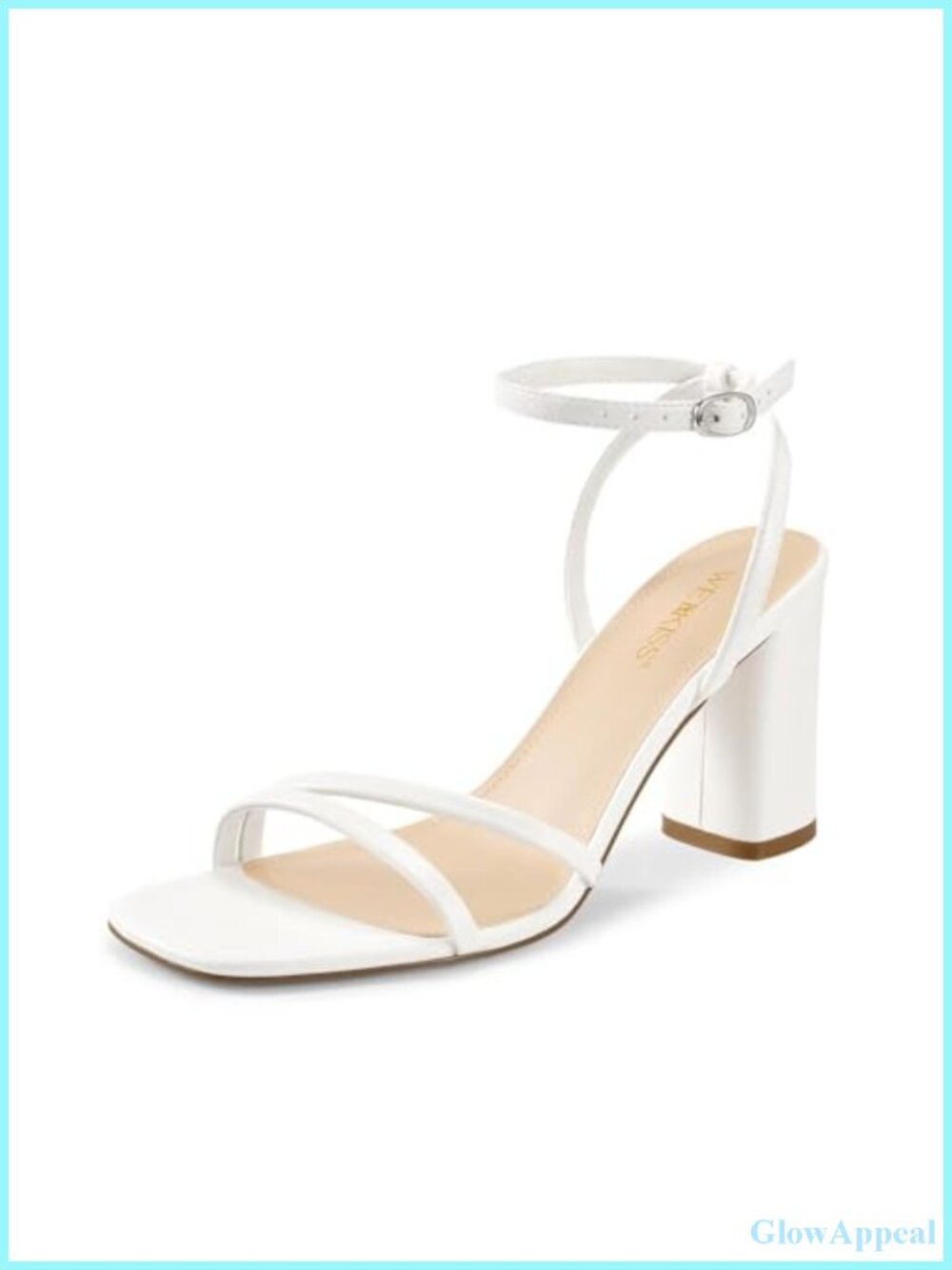 Womens Chunky Strappy Heels Square Open Toe Ankle Buckle Dress Party Shoes